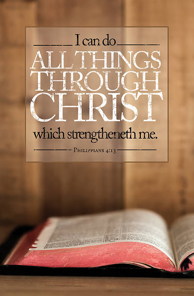 Picture of I Can Do All Things Through Christ General Worship Bulletin