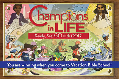 Picture of Vacation Bible School (VBS) 2020 Champions in Life Invitation Postcards (Pkg of 24)