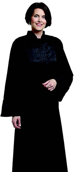 Picture of Abigail Women's Qwick-ship Clergy Robe Black - 5'4"-5'6" - 34"-37" - 30"