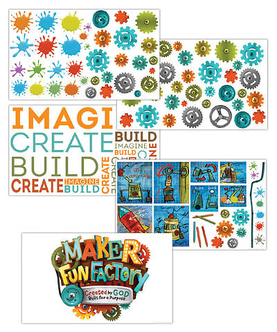 Picture of Vacation Bible School (VBS) 2017 Maker Fun Factory Giant Decorating Poster Pack (Set of 5)