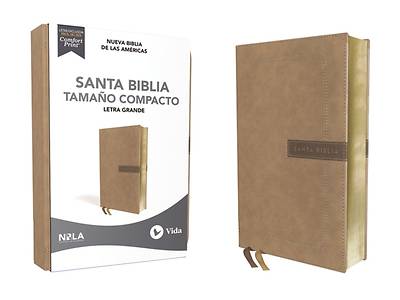 Picture of Nbla Santa Biblia, Letra Grande, Tamaño Compacto, Leathersoft, Beige, Edición Letra Roja
