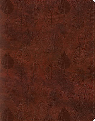 Picture of ESV Single Column Journaling Bible (Trutone, Chestnut, Leaves Design)