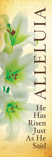 Picture of Alleluia Lily Easter Linen Series Banner 2'x6'