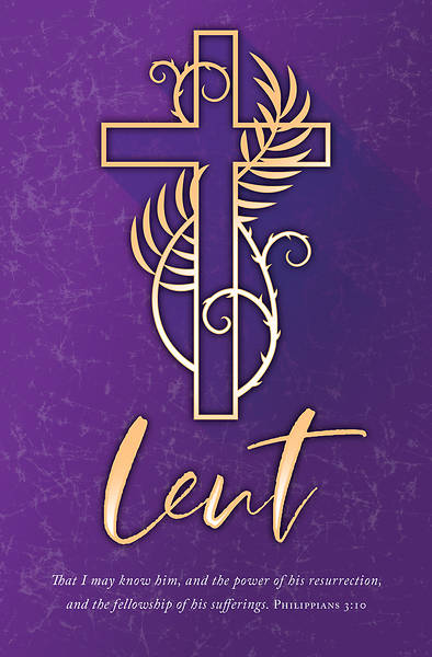 Picture of Lent with Cross Regular Size Bulletin