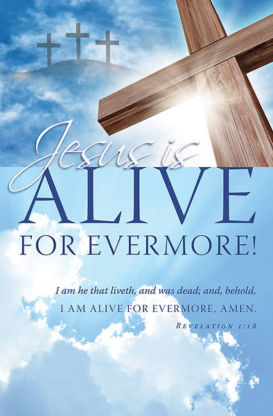Picture of Jesus Alive Easter Regular Size Bulletin