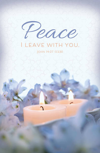 Funeral Peace I Leave with You Bulletin