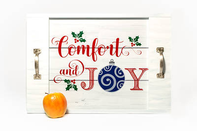 Picture of Comfort and Joy Barn Door Style Serving Tray