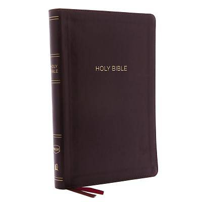 Picture of NKJV, Thinline Bible, Large Print, Imitation Leather, Burgundy, Red Letter Edition
