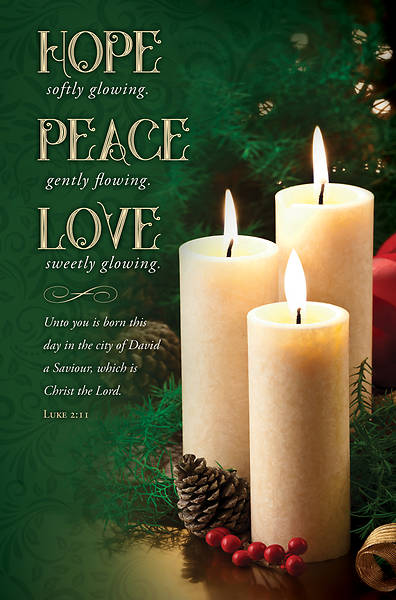 Picture of Hope Peace Love Christmas Regular Size Bulletin