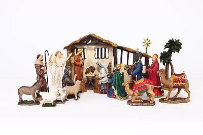 Picture of Real Life 10" Nativity Deluxe 20Pc Set