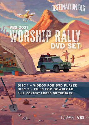 Picture of Vacation Bible School VBS 2021 Destination Dig Unearthing the Truth About Jesus Worship Rally DVD Set