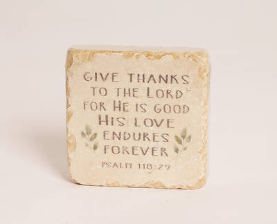 Picture of Give Thanks To The Lord Stone Plaque