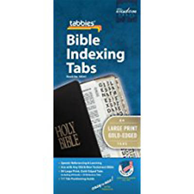 Picture of BIBLE TABS LARGE PRINT GOLD