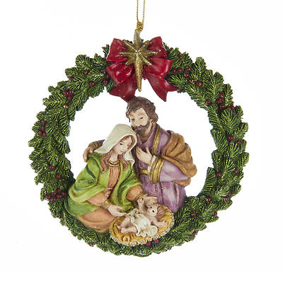 Picture of Wreath Nativity Resin Ornament