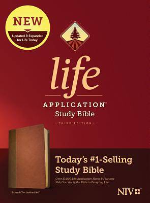 Picture of NIV Life Application Study Bible, Third Edition (Leatherlike, Brown/Tan)