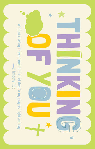 Picture of Thinking of You Postcard - Pack of 25