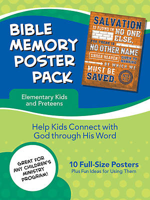 Picture of Bible Memory Poster Pack for Elementary Kids