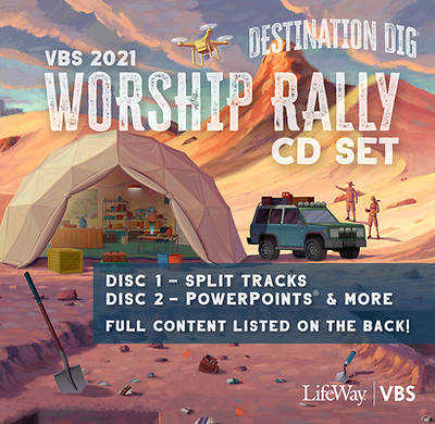 Picture of Vacation Bible School VBS 2021 Destination Dig Unearthing the Truth About Jesus Worship Rally CD Set