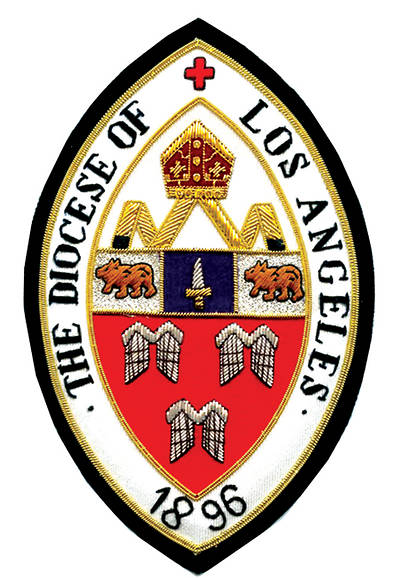 Picture of Hand Embroidered Diocesan Seal - Diocese of Los Angeles