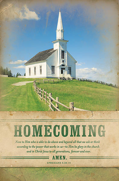 Picture of Homecoming Bulletin Ephesians 3:20-21 Regular (Package of 100)