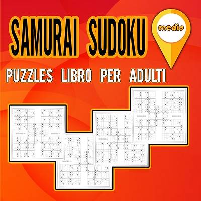 Picture of Libro de Sudokus Samurai para Adultos Mediano