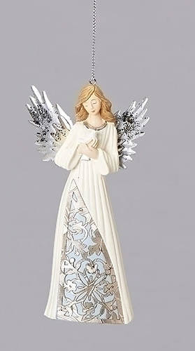 Picture of Lasercut Bird In Hand Angel Ornament