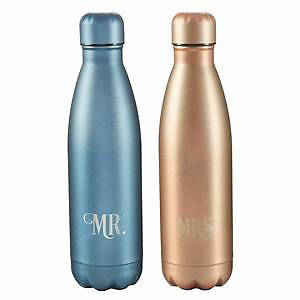 Picture of Water Bottle Set 2 Piece Mr and Mrs