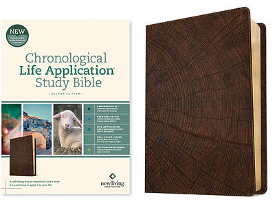 Picture of NLT Chronological Life Application Study Bible, Second Edition (Leatherlike, Heritage Oak Brown)