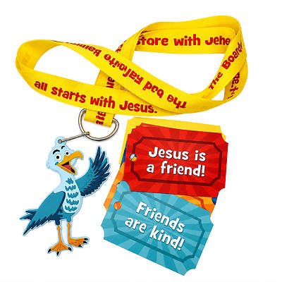 Picture of VBS 2027 On the Boardwalk Scripture Treasure Lanyard (Pkg of 12)