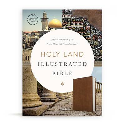 Picture of CSB Holy Land Illustrated Bible, British Tan Leathertouch