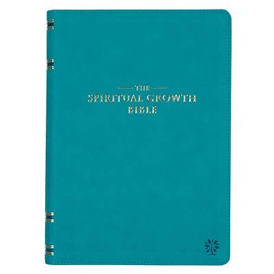 Picture of The Spiritual Growth Bible, Study Bible, NLT - New Living Translation Holy Bible, Faux Leather, Teal