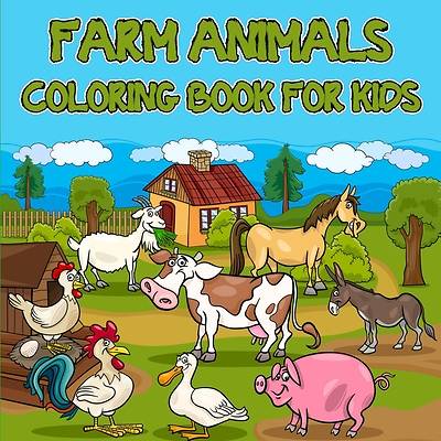 Picture of Farm Animals Coloring Book for Kids
