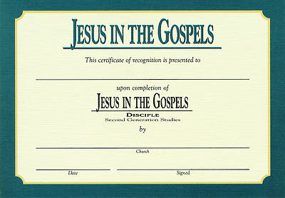 Picture of Jesus in the Gospels Certificates (Pkg of 6)