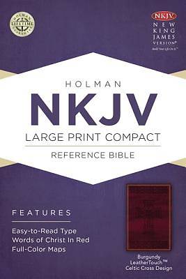 Picture of Large Print Compact Reference Bible-NKJV-Celtic Cross
