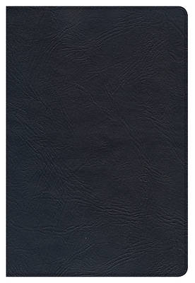 Picture of CSB Large Print Ultrathin Reference Bible, Black Premium Leather, Black Letter Edition