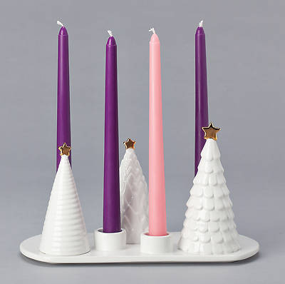 Picture of Advent Candle Holder Tree Tabletop