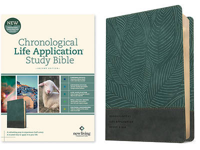 Picture of NLT Chronological Life Application Study Bible, Second Edition (Leatherlike, Slate Blue Leaf)