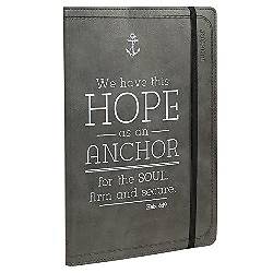 Picture of Journal - Lux-Leather - Black Hope/Anchor