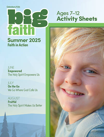 Picture of Cokesbury Kids Big Faith Summer 2025 Activity Sheets Ages 7-12