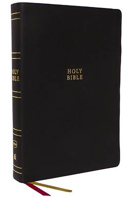 Picture of NKJV Holy Bible, Super Giant Print Reference Bible, Black Genuine Leather, 43,000 Cross References, Red Letter, Comfort Print