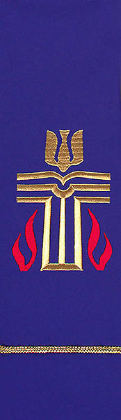 Picture of Purple Presbyterian Liberty With Gold Braid Stole