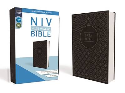 Picture of NIV, Value Thinline Bible, Imitation Leather, Gray/Black