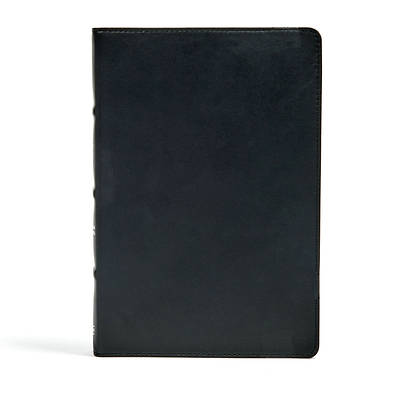 Picture of CSB Large Print Ultrathin Reference Bible, Black Premium Leather, Black Letter Edition, Indexed