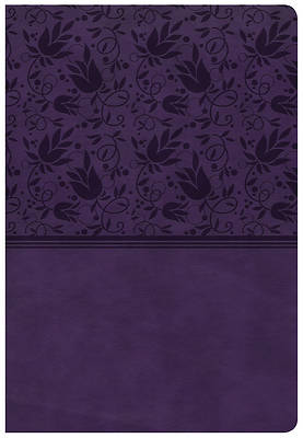 Picture of CSB Super Giant Print Reference Bible, Purple Leathertouch