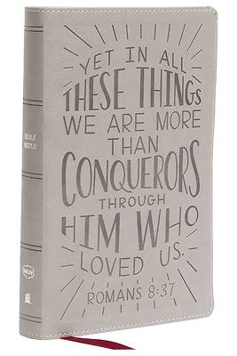 Picture of Nkjv, Holy Bible for Kids, Verse Art Cover Collection, Leathersoft, Gray, Comfort Print