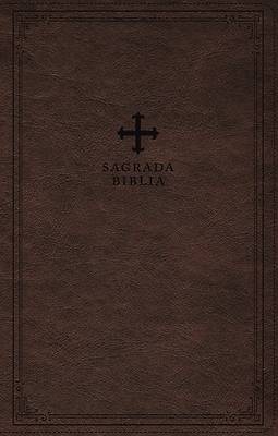 Picture of Biblia Católica, Tamaño Personal, Leathersoft, Café, Comfort Print