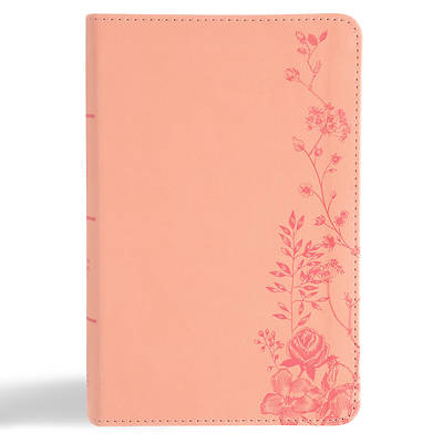 Picture of CSB Single-Column Compact Bible, Digital Study Edition, Blush Floral Leathertouch