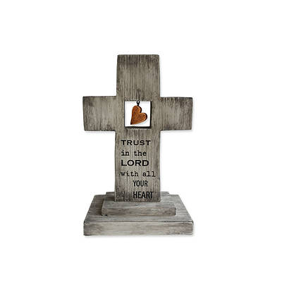 Picture of Trust in the Lord Standing Wood Cross