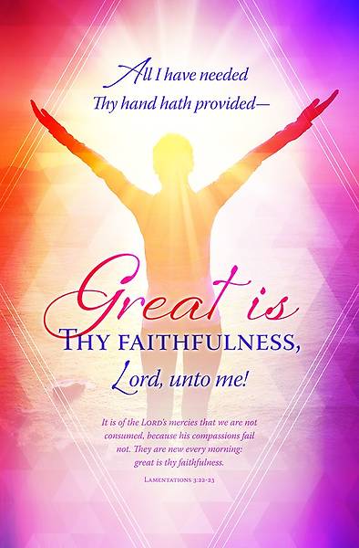 Picture of Great is Thy Faithfulness Worship & Song Bulletin