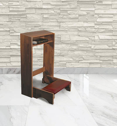 Picture of Folding Padded Kneeler - Walnut Stain